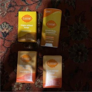 Lumes soap, deodorant set of four